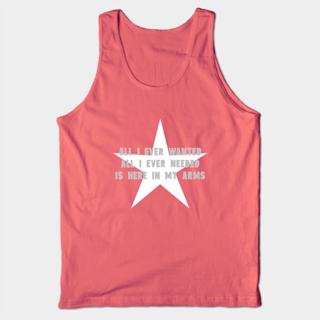All I Ever Wanted, star, silver Tank Top by Perezzzoso